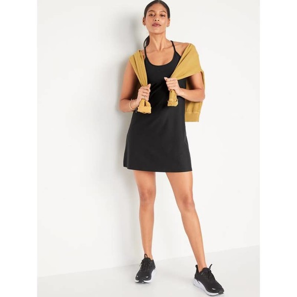 Old Navy Dresses & Skirts - Old Navy Powersoft Performance Mini Swing Dress Womens Small Black Racerback